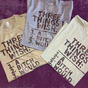 Three things Shirt (dark green)